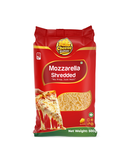 Premium Mozzarella Shredded - 500 Gram