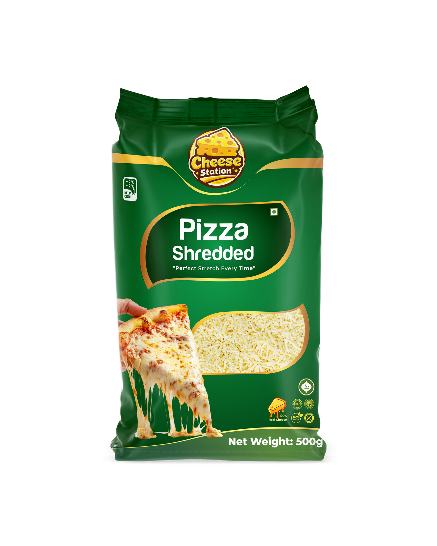 Premium Pizza Cheese Shredded 50-50 - (500 GM)